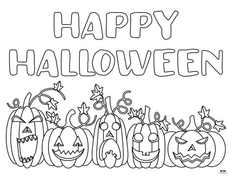 Happy Halloween Coloring Pages - 28 FREE Pages | Printabulls