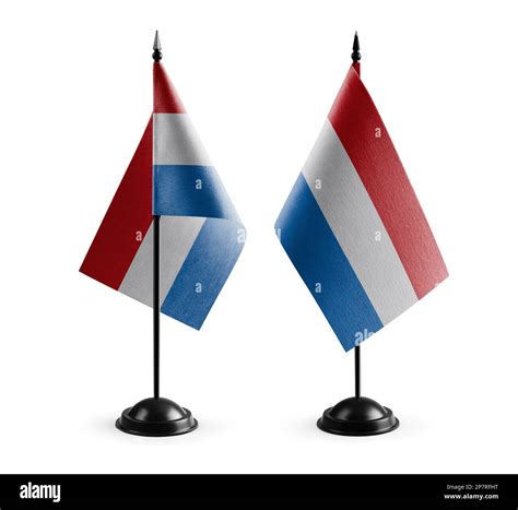 Small national flags of the Netherlands on a white background Stock ...