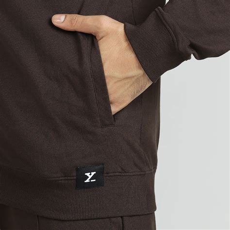 Cruze French Terry Cotton Zip Ups Malt Brown – XYXX Apparels