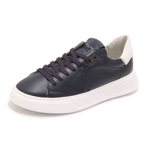 6278AZ SNEAKER UOMO PHILIPPE MODEL TEMPLE LOW MAN SHOES BLUE