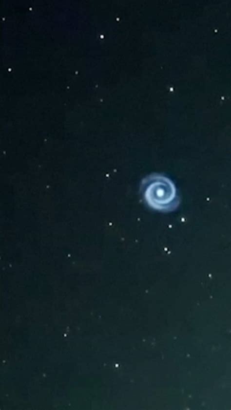 Mysterious flying spiral spotted in Hawaii night sky
