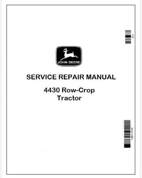 John Deere 4430 Tractor Technical Manual TM1057 Instant PDF