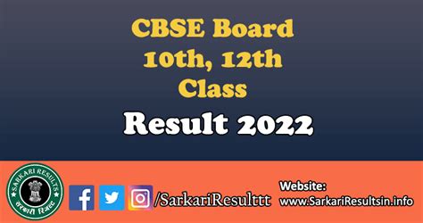 CBSE 10th, 12th Class Compartment Result 2022 Download Now
