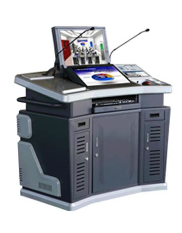 Wooden podium | electronic podium | smart podium | wooden rostrum