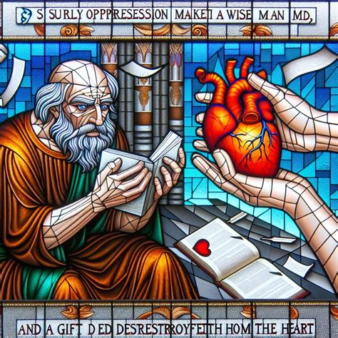 What does Ecclesiastes 7:7 mean? | Bible Art