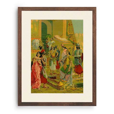 Victory of Indrajit Painting & Wall Art Print by Raja Ravi Varma ...