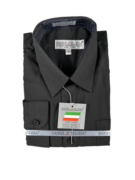 Boys Black Dress Shirt