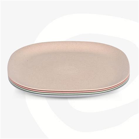 Buy Eha Set of 4 Earth-Friendly Square Dinner Plates |11 inch ...