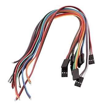 3NH® 10 Pcs 3P Jumper Wires Female Ribbon Cables Pi Pic Breadboard DIY ...