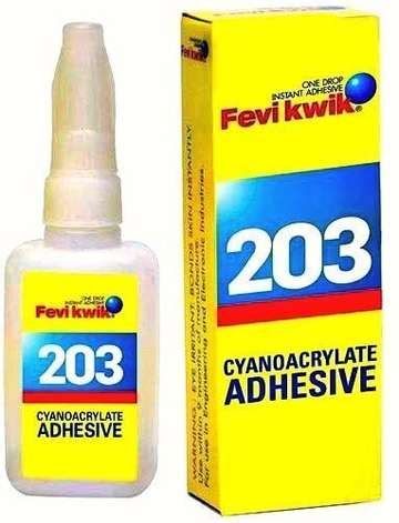 Pidilite Fevikwik 203 Cyanoacrylate Adhesive ( 5 U x 20 ml each ...