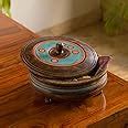 Buy ExclusiveLane Wooden Round Roti Box & Wooden Chapati Box - 1 Base ...