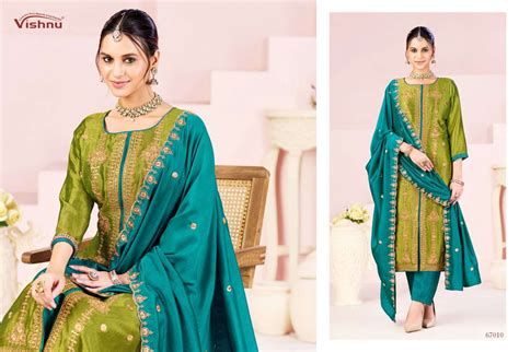 Vishnu Rustam Vichitra Silk Punjabi Suits Wholesale Supplier Surat ...