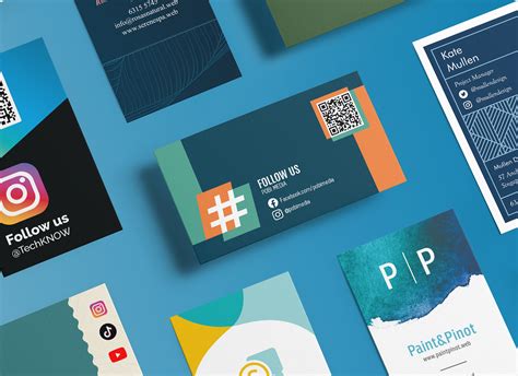 Business Cards with Social Media Icons 的图像结果