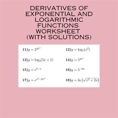 Differentiation using the chain rule worksheet (with detailed ...