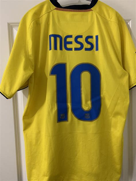 Nike 2008 Barcelona Away Lionel Messi Soccer Jersey in large | Grailed