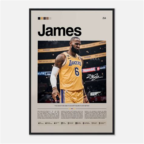 Lebron James Poster, Sports Poster, Basketball Poster, Basketball ...