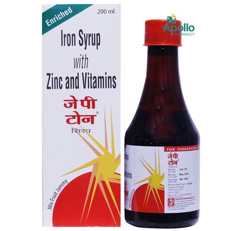 JP Tone Mixed Fruit Syrup 200 ml Price, Uses, Side Effects, Composition ...