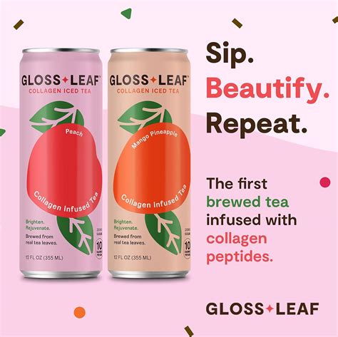 Zint Gloss Leaf Collagen Iced Tea (Zero-Sugar, Peach): India | Ubuy