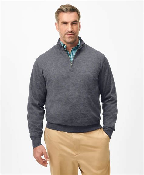Mens Quarter Zip Jumpers | Brooks Brothers