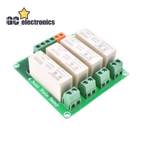 Gcsupermarket 4 Channel SSR Solid State Relay low Trigger 5A 0-2V India ...
