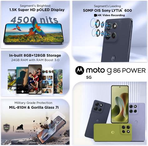 MOTOROLA G86 Power 5G (128 GB Storage, 8 GB RAM) Online at Best Price ...