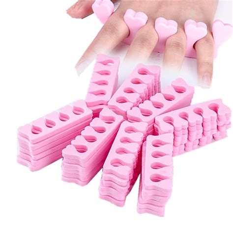 Buy Emivery 50 PCS Pink Nail Art Toes Separators Fingers Foots Sponge ...