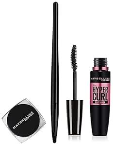 Maybelline Lasting Drama Gel Liner & + Hypercurl Mascara, Dramatic Eye ...