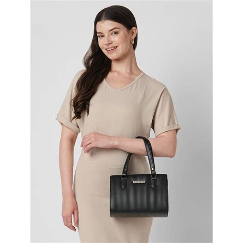 Buy Caprese Women Blake Black Small Satchel Bag with Detachable Strap ...