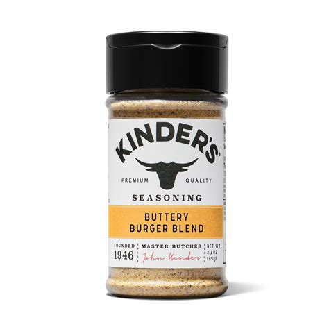 Kinder's Buttery Burger Blend Seasoning, 2.1 oz - Walmart.com