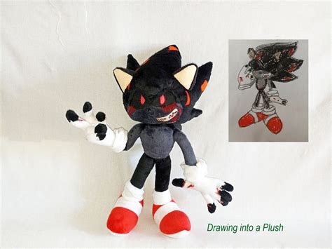 Custom Plush Just Like Dark Sonic Exe Inspired Plush Funmade - Etsy UK