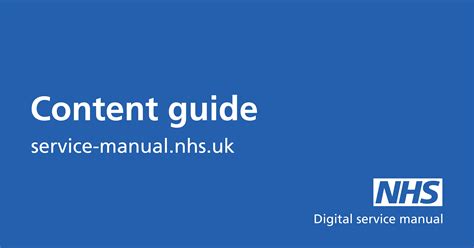 Formatting - NHS digital service manual