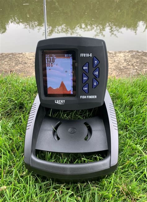 LUCKY FF918C WIRELESS SONAR COLOUR FISH FINDER FOR LAKE REAPER BAIT ...
