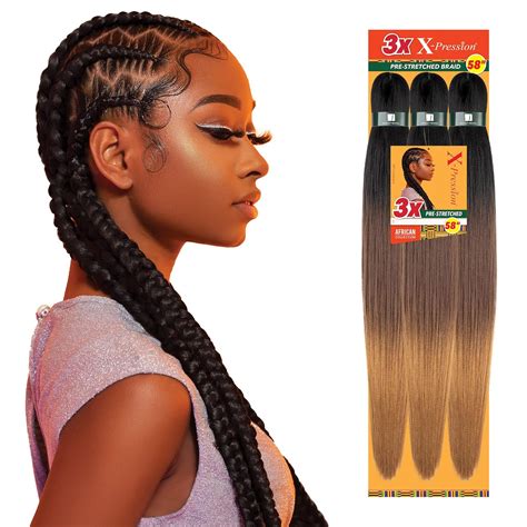Amazon.com : Sensationnel Xpression prestretched braiding hair ...