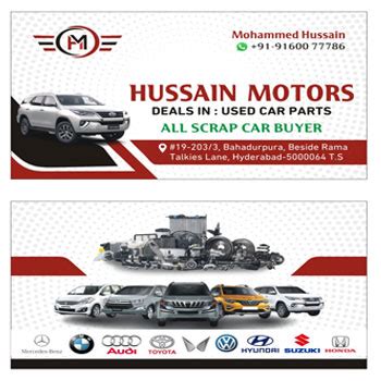 Hussain Motors Spare Parts Dealer in Hyderabad, India | Partfinder India