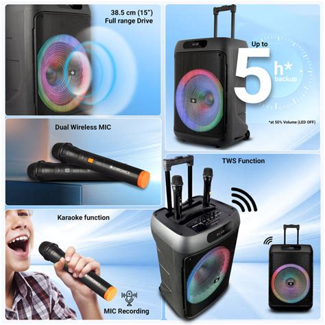 Zebronics Jolt 100 Trolley DJ Speaker