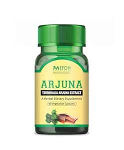 MEFOH Arjuna (Terminalia Arjuna Extract) Herbal Dietary Supplement, 60 ...