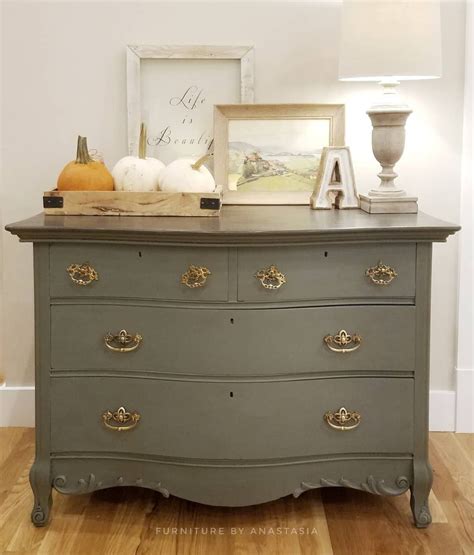 Painted Dresser in Cast Iron Color by Sherwin Williams