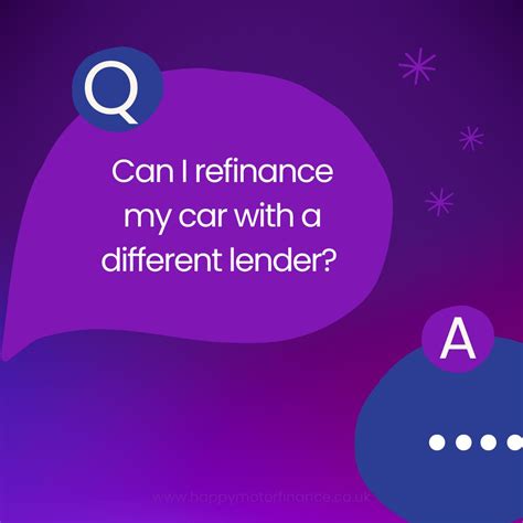 Can I refinance my car with a different lender?