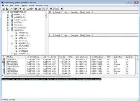 Dependency Walker Python 的图像结果