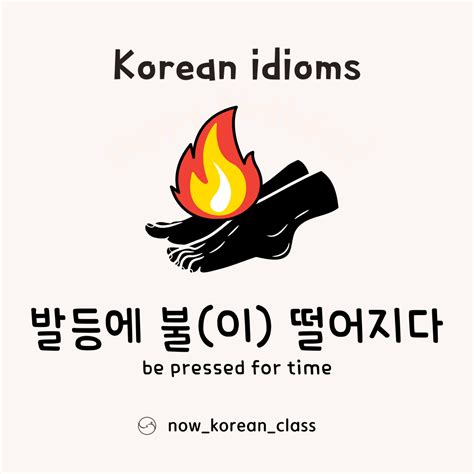 발등에 불 떨어지다 : Lots of information for Korean study