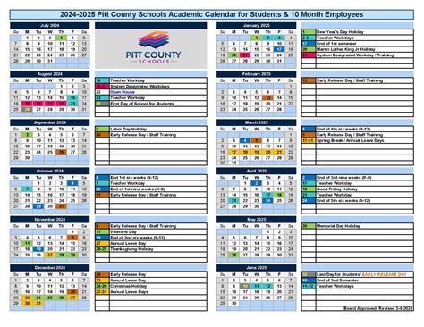 Pitt County Schools Calendar 2025-2026 & Holiday Breaks - School ...