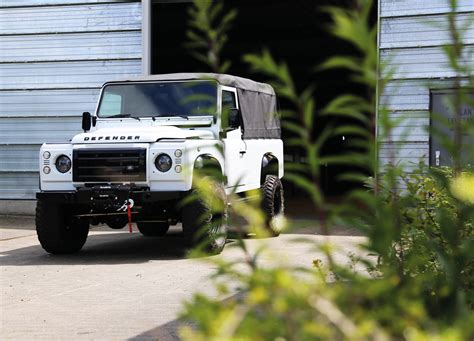 A Restored And Modified Land Rover Defender 110 V8