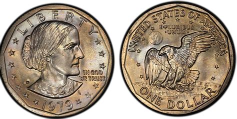 1979-P SBA$1 Wide Rim (Regular Strike) Susan B. Anthony Dollar - PCGS ...