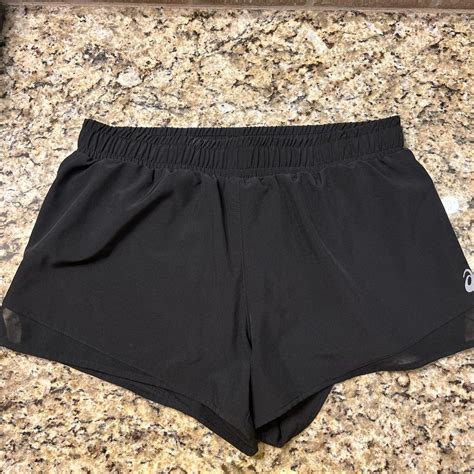 ASICS Women's Black Shorts | Depop