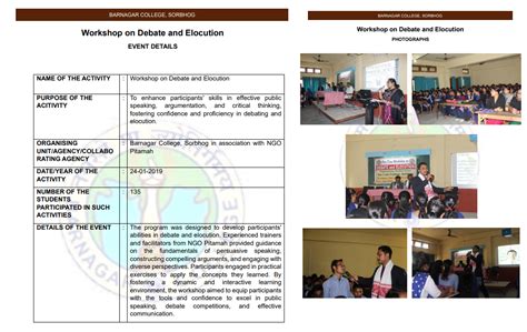 Events | Barnagar College