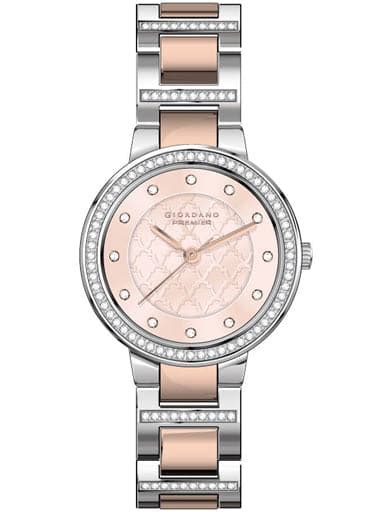 Giordano Analog Rose Gold Dial Women'S Watch P2052-77