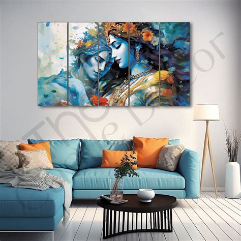 Radha Krishan Painting with frame Big Size Wall Art for living room,Be