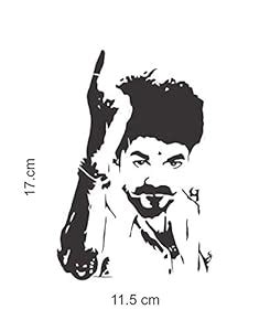 Careflection Mersal Style Vijay Sticker for car Bumper Exterior Windows ...