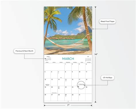 Buy 2023 Mini Wall Calendar - Beaches- 7x7 by Dayspring Online at ...
