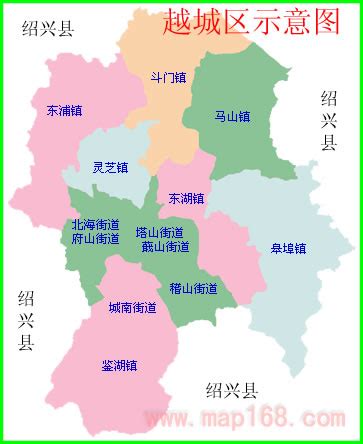 绍兴市各区地图,,街道_大山谷图库